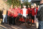 Erster Schuss aus der Konfettikanone