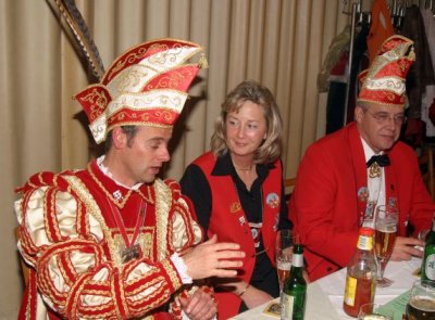 Prinz mit ehemaligen Prinzenpaar - Prinz Lars I. mit Ute und Jürgen Kuhn (Prinzenpaar 2002 und 2003)